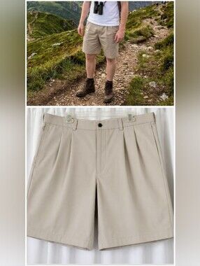 BROOKS BROTHERS Chino Shorts Made In Hong Kong  W 38